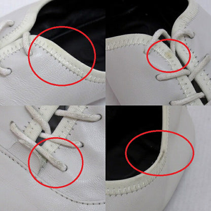 LOEWE Soft Derby Flat Shoes White Sneakers Size 37
