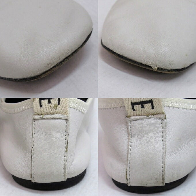 LOEWE Soft Derby Flat Shoes White Sneakers Size 37