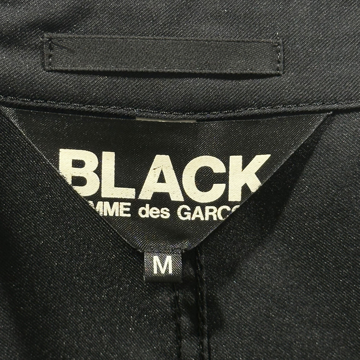 BLACK COMME des GARCONS 11AW Polyester Coat Black Size M