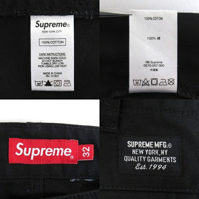 Supreme 20FW Cargo Pants Black Size 32