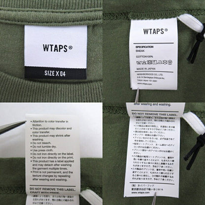 WTAPS 23SS SNEAK COLLECTION Logo T-Shirt Khaki Size 04