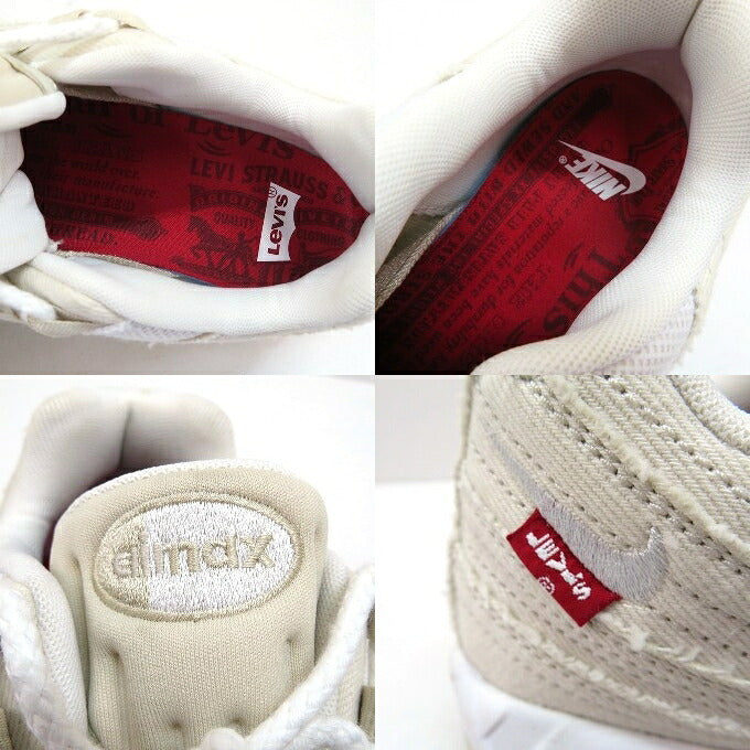 Levi's x Nike Air Max 95 OG White Sneakers Size 28cm