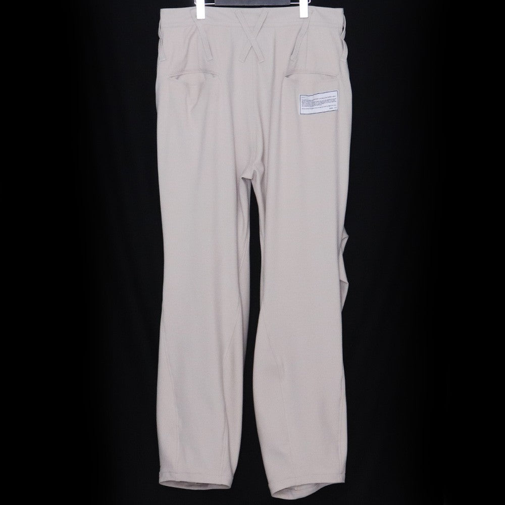 BEAUTY BEAST Croissant Flare Double Pants Beige Size L