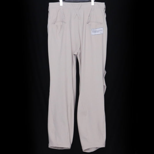 BEAUTY BEAST Croissant Flare Double Pants Beige Size L