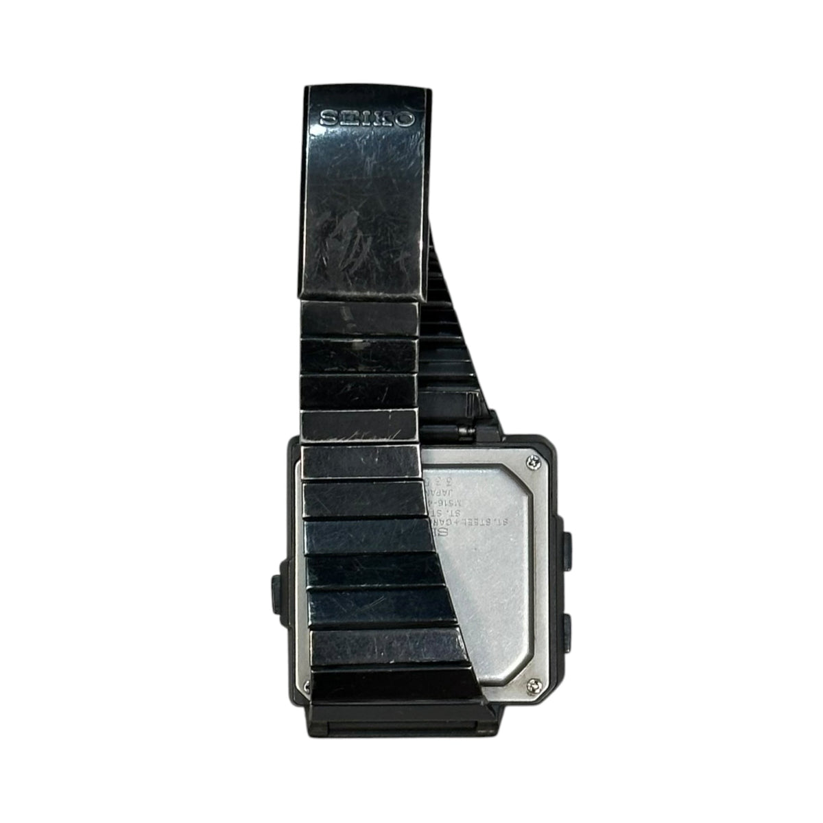 SEIKO 1983 Quartz Voice Note Digital Watch Black
