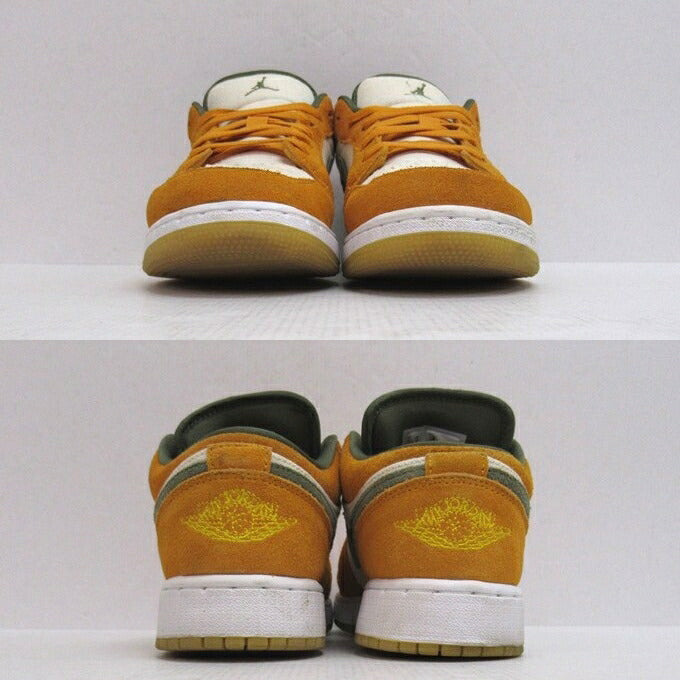 NIKE AIR JORDAN 1 Low SE GS Olive Curry Sneakers Size 24.5cm