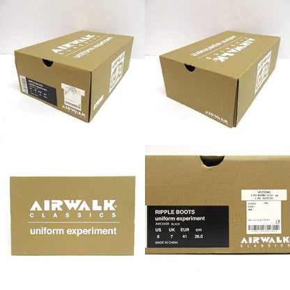 AIRWALK uniform experiment Ripple Boots Black Size 26cm