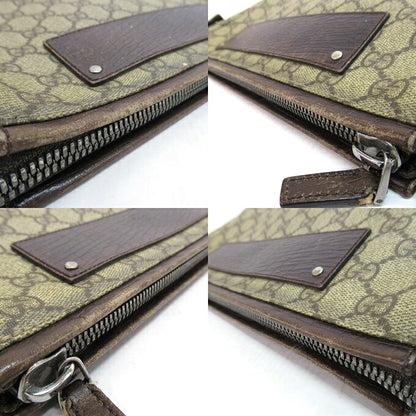 GUCCI Guccissima GG Canvas Clutch Bag Brown Size ONE SIZE