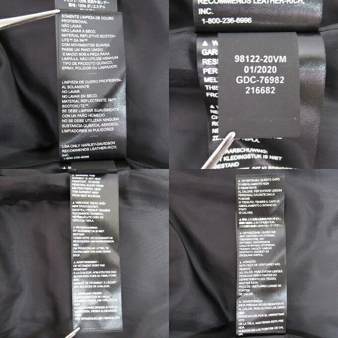 HARLEY DAVIDSON Resistant Denim Riding Jacket Multi Size S