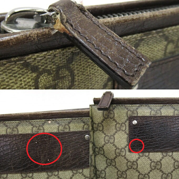 GUCCI Guccissima GG Canvas Clutch Bag Brown Size ONE SIZE