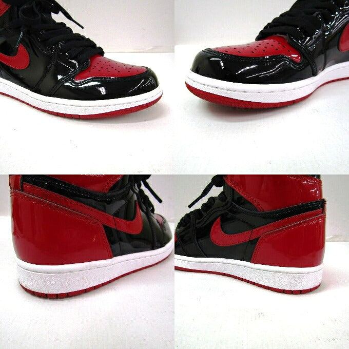NIKE AIR JORDAN 1 RETRO High OG Black Sneakers Size 26cm