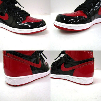 NIKE AIR JORDAN 1 RETRO High OG Black Sneakers Size 26cm