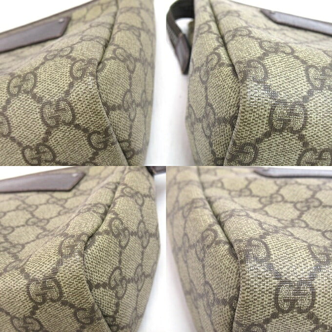 GUCCI Guccissima GG Canvas Clutch Bag Brown Size ONE SIZE