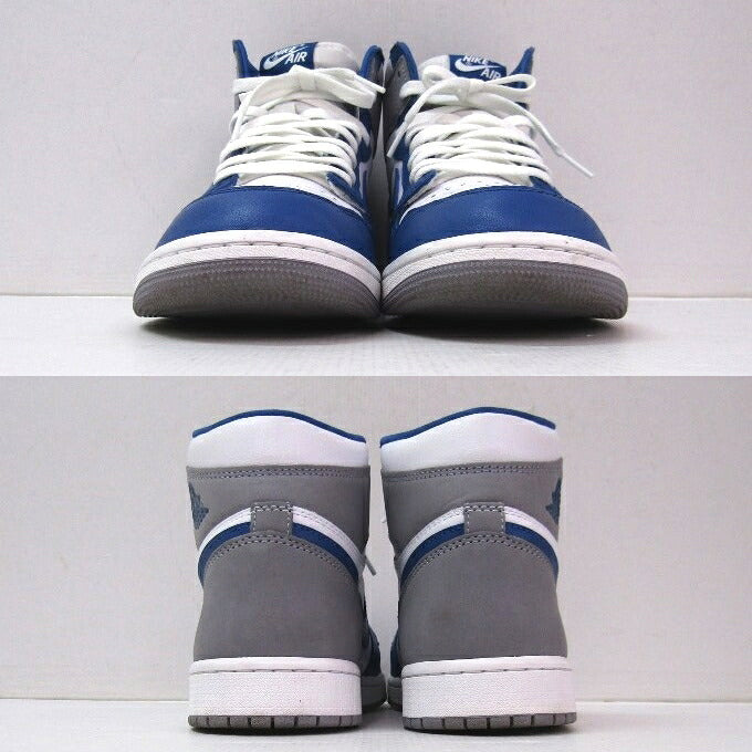NIKE AIR JORDAN 1 Retro High OG True Gray Sneakers Size 27cm