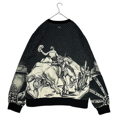 DOLCE&GABBANA Cowboy Dot Jacquard Sweatshirt Multi Size 56