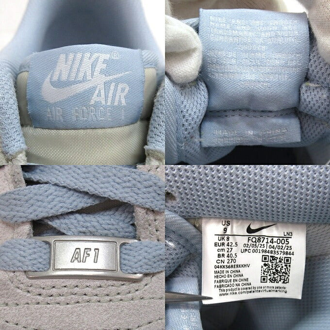NIKE AIR FORCE 1 Low '07 LV8 Bone Blue Sneakers Size 27cm