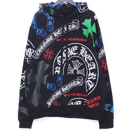 Chrome Hearts Stencil Cross Hoodie Black Size L