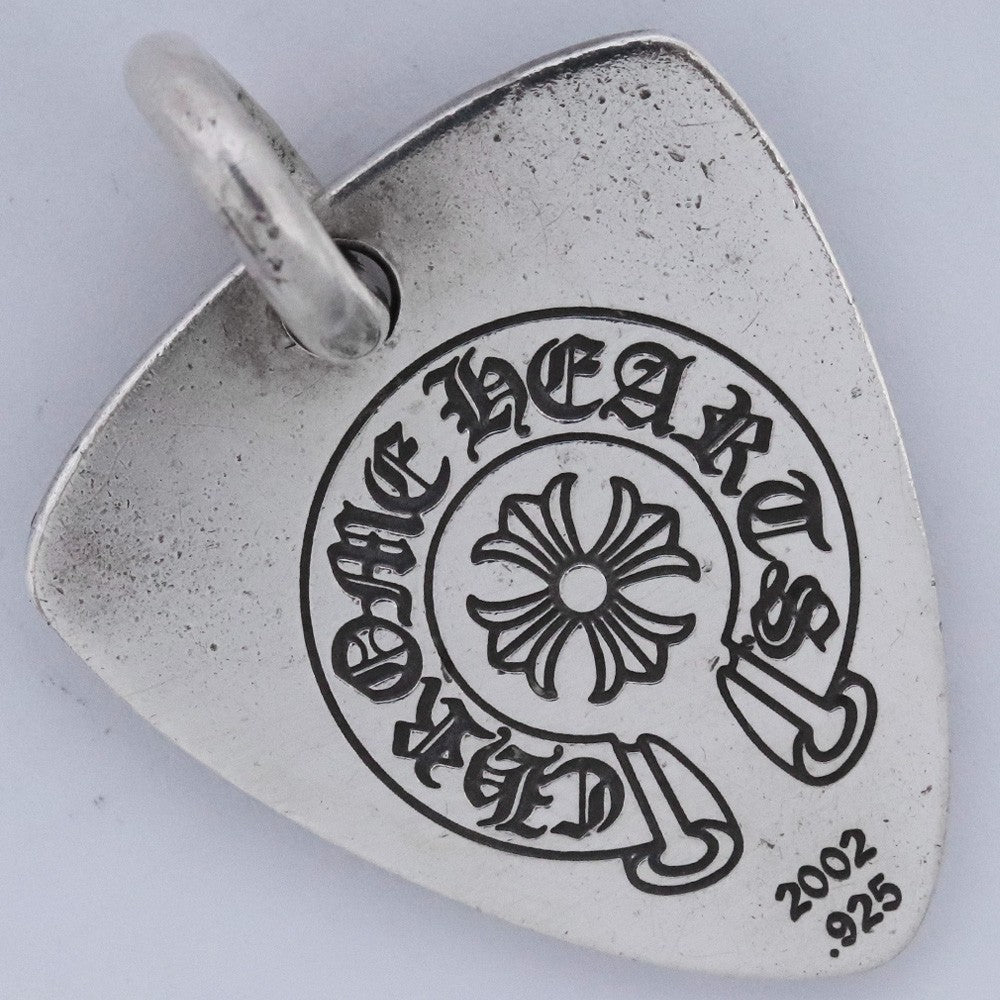 Chrome Hearts Guitar Pick FUCK YOU Pendant Silver Size F