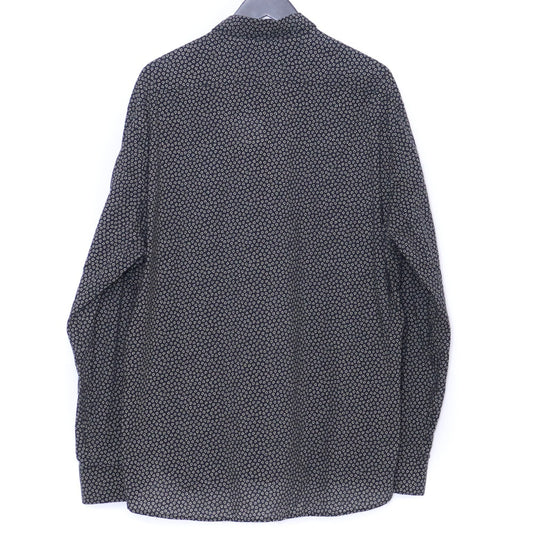 Saint Laurent Paris 19SS Black Heart Print Button-Up Size 43