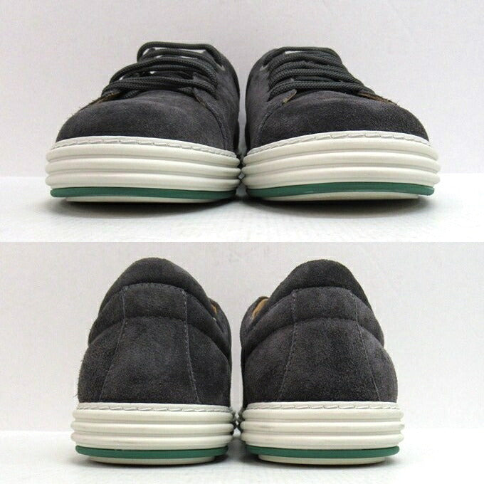 Salvatore Ferragamo Newport Suede Sneakers Gray Size 6 1/2