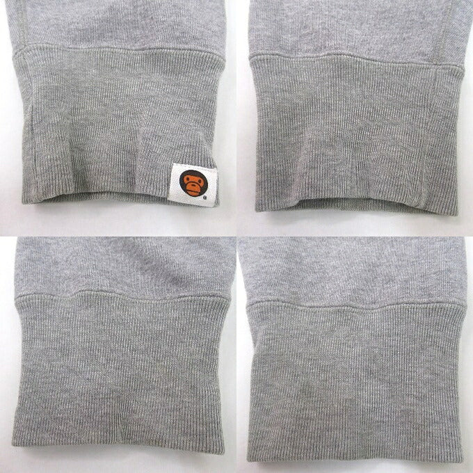 A BATHING APE x KAWS Baby Milo Zip Hoodie Gray Size L