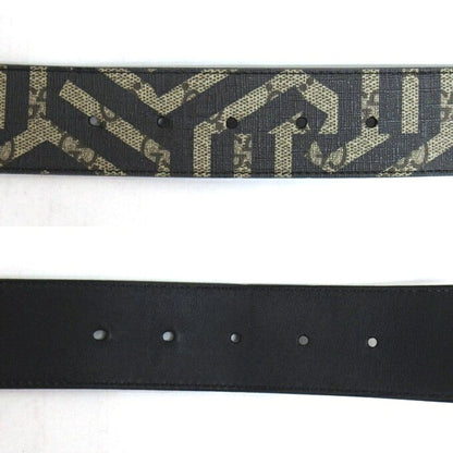GUCCI GG Kaleido Leather Belt Brown Size 110