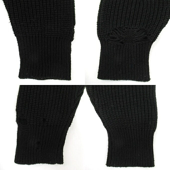 NEIGHBORHOOD SAVAGE Crew Knit Sweater Black Size S