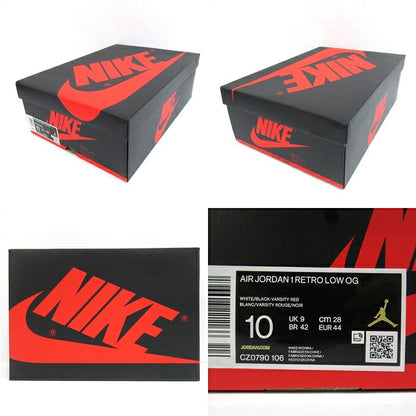 NIKE AIR JORDAN 1 Retro Low OG Toe" Sneakers Size 28cm