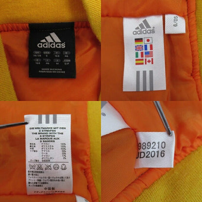 adidas 3-Stripe Varsity Bomber Jacket Gold Size M