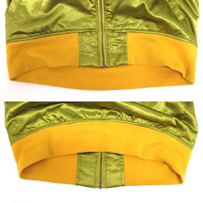adidas 3-Stripe Varsity Bomber Jacket Gold Size M