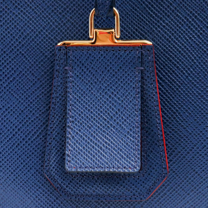 PRADA SAFFIANO CUIR Tote Bag Bluette Size F