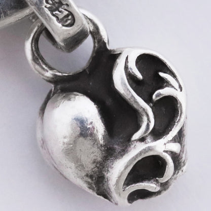 CHROME HEARTS NTFL W NTFL HEART Ring Silver Size ONE SIZE