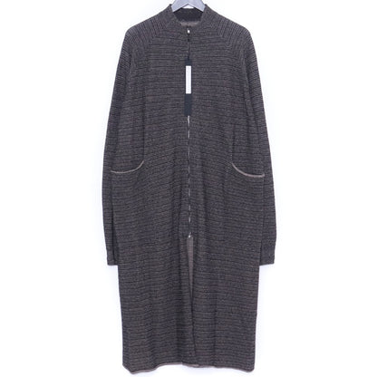Devoa 24SS High Twist Cotton Stripe Zip Knit Coat Size 3