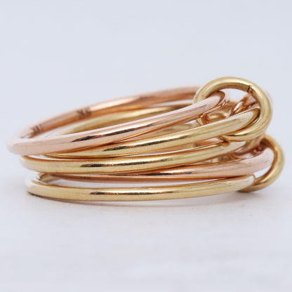 SPINELLI KILCOLLIN 18KYG 18KRG Gold Ring Size ONE SIZE