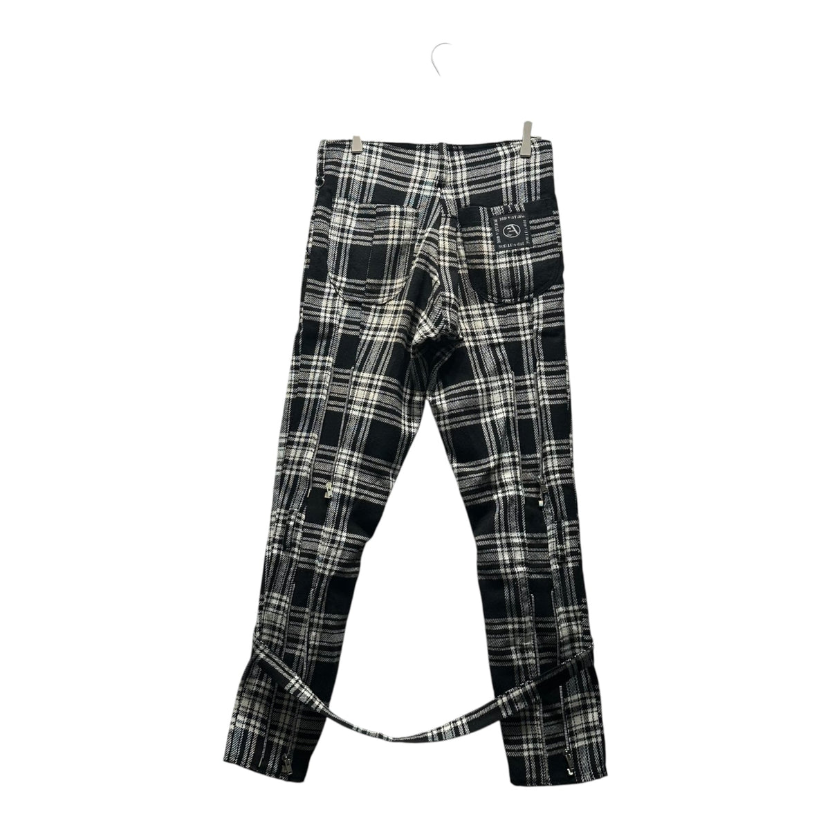 no future 90's Anarchy Check Pants Black/White Size S