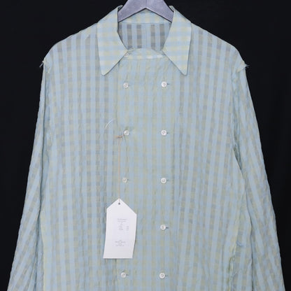 TOZAOU 25SS Cook Lining Long Sleeve Shirt Blue Size M