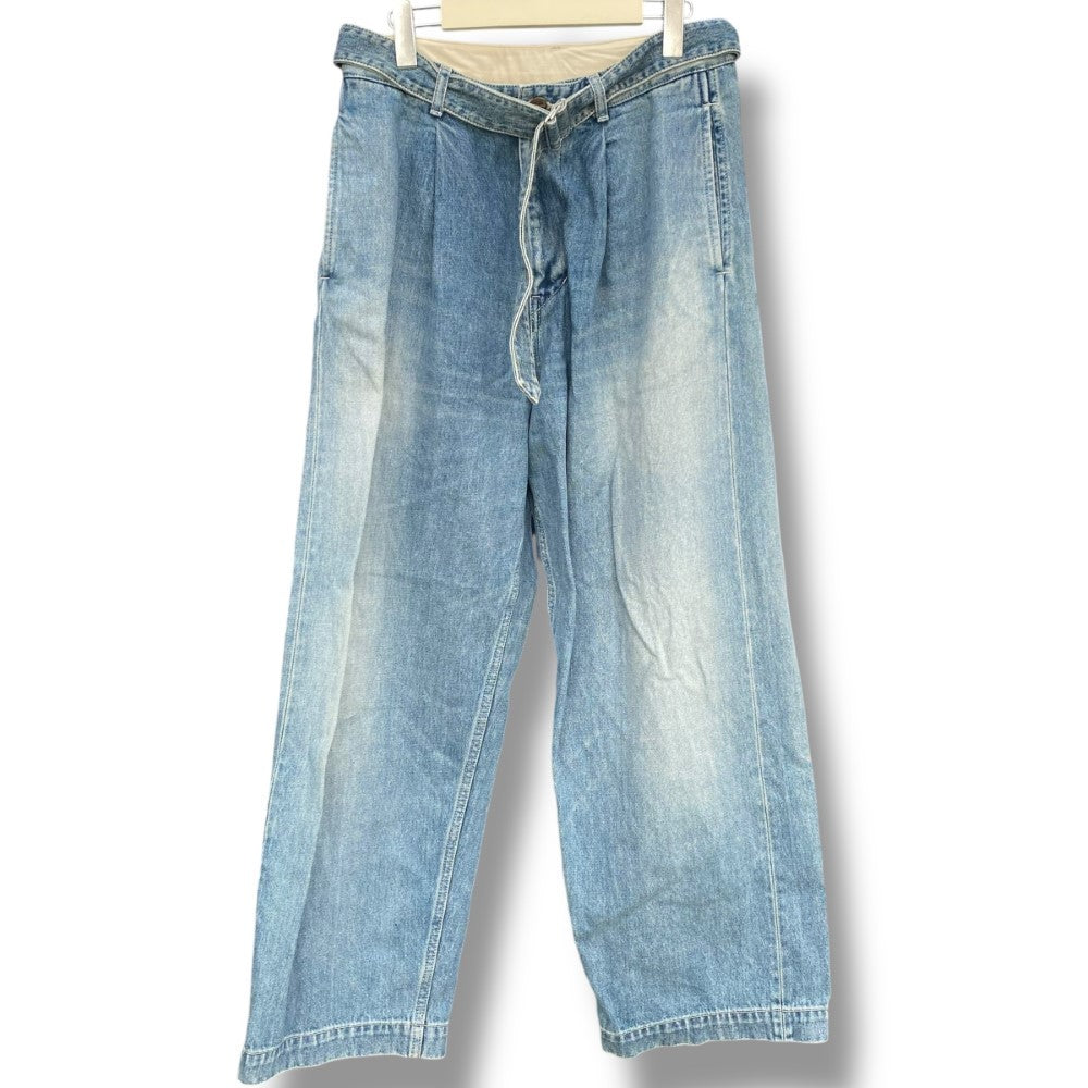 Graphpaper 24AW Salvage Denim Belted Jeans Size 1