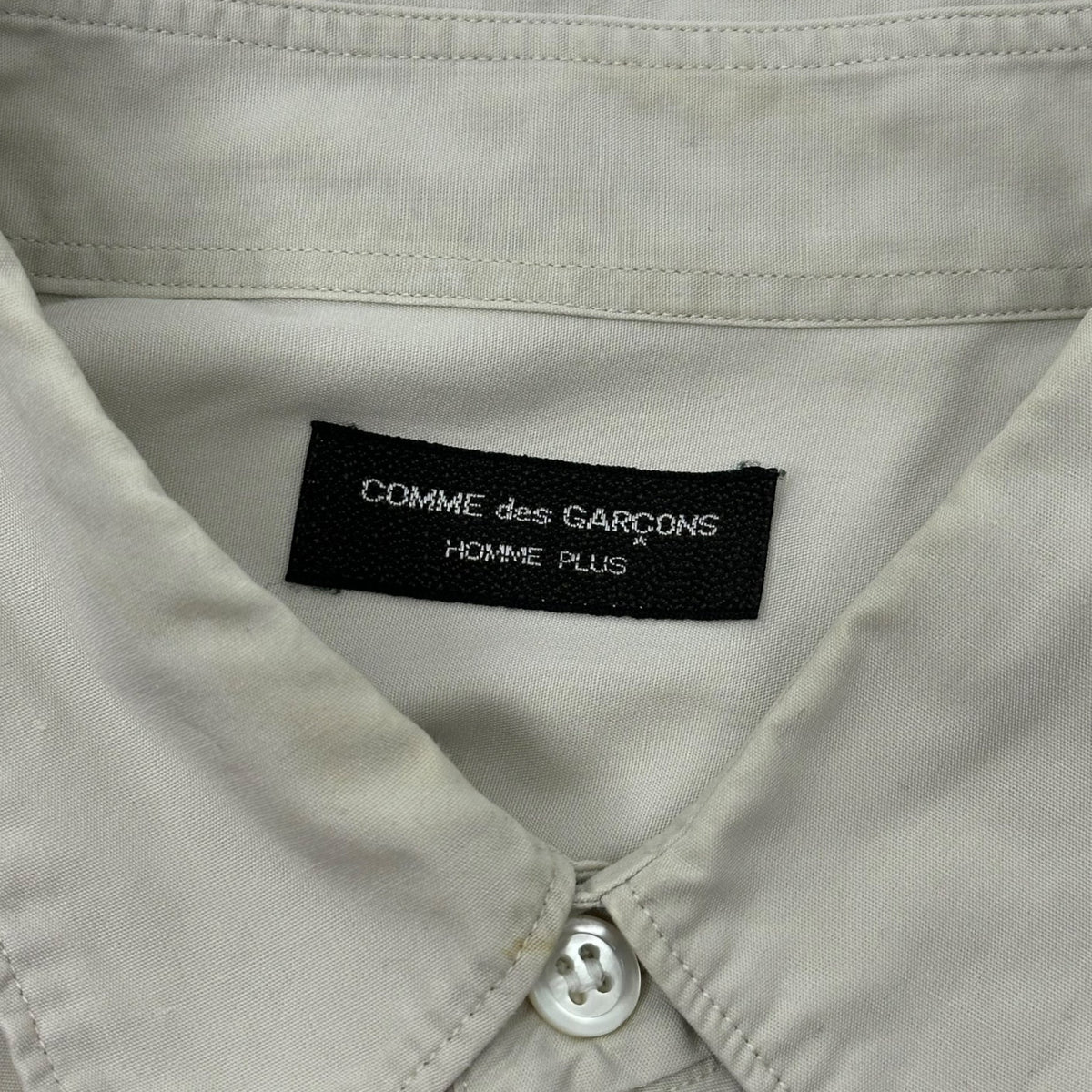 COMME des GARCONS HOMME PLUS 80s Wide Shirt Ivory Size FREE