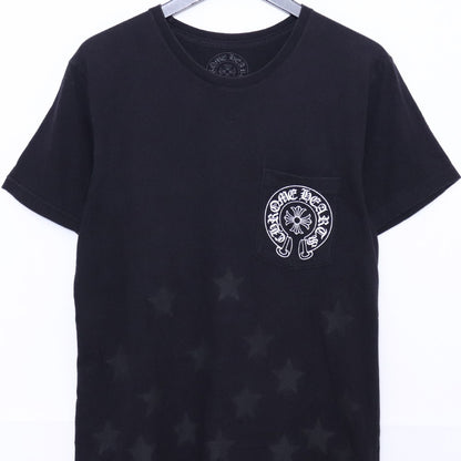 CHROME HEARTS Back Scroll Horseshoe T-Shirt Black Size M