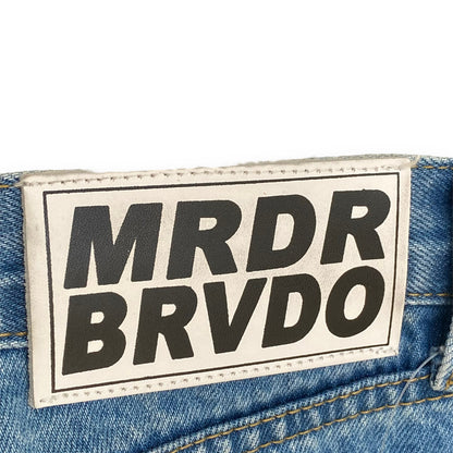 EV BRAVADO Destroyed Patch Denim Jeans Indigo Size 30