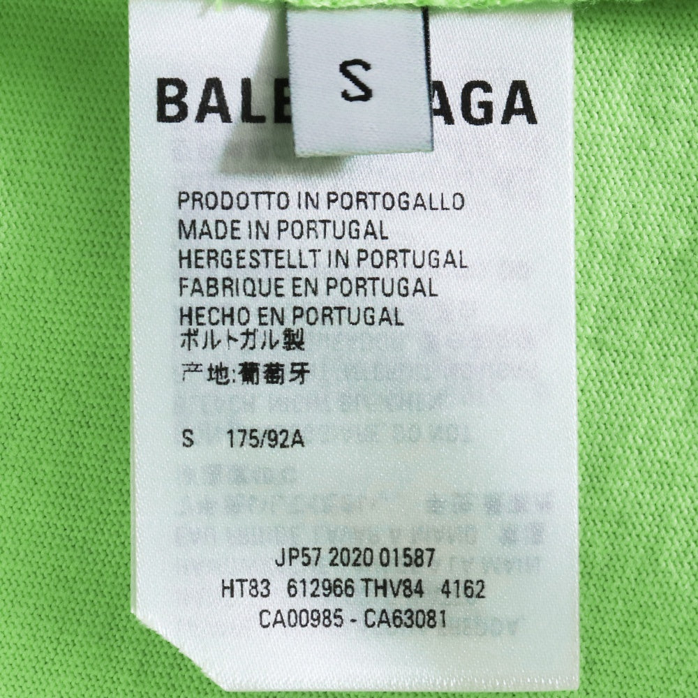 BALENCIAGA WFP Printed Oversized T-Shirt Green Size S
