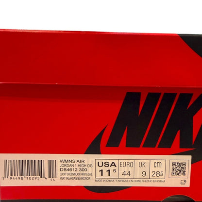 NIKE WMNS AIR JORDAN 1 Lucky Green Sneakers Size WMNS 28.5cm