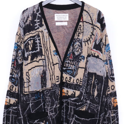 WACKO MARIA 22AW Basquiat Mohair Cardigan Black Size M