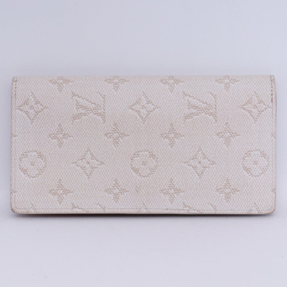 Louis Vuitton Portefeuille Brazza Wallet White Size F