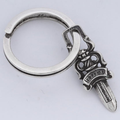 CHROME HEARTS #5 Dagger Zip1 Keyring Silver Size #5