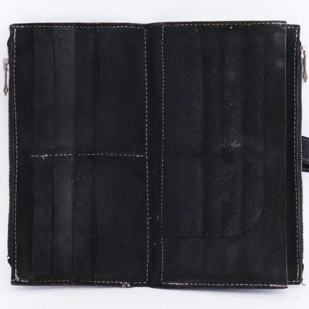 INCARNATION Horse Leather Long Wallet Black Size F