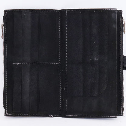 INCARNATION Horse Leather Long Wallet Black Size F