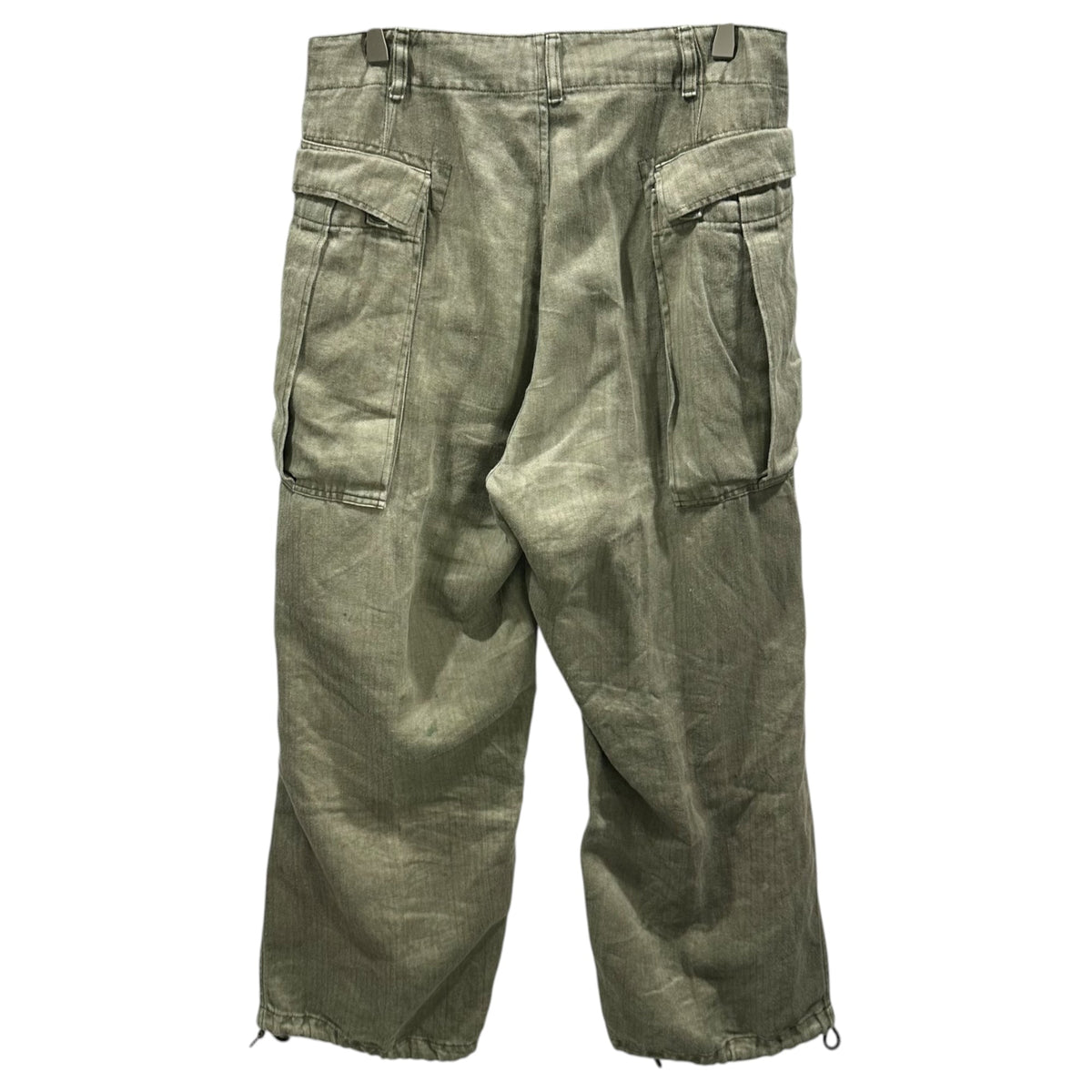 HERILL 26SS USMC HBT Linen Pants Olive Size 1