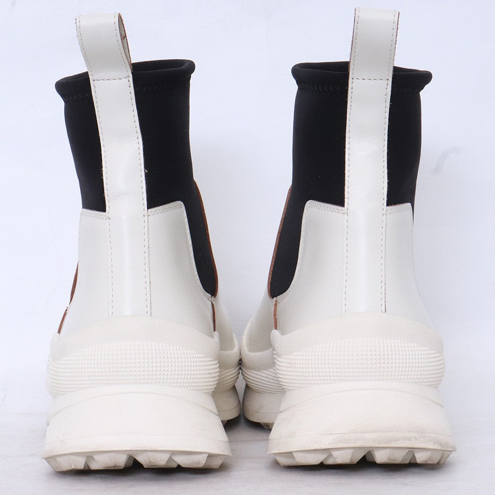 JIL SANDER Chelsea Boots White Size EU 42
