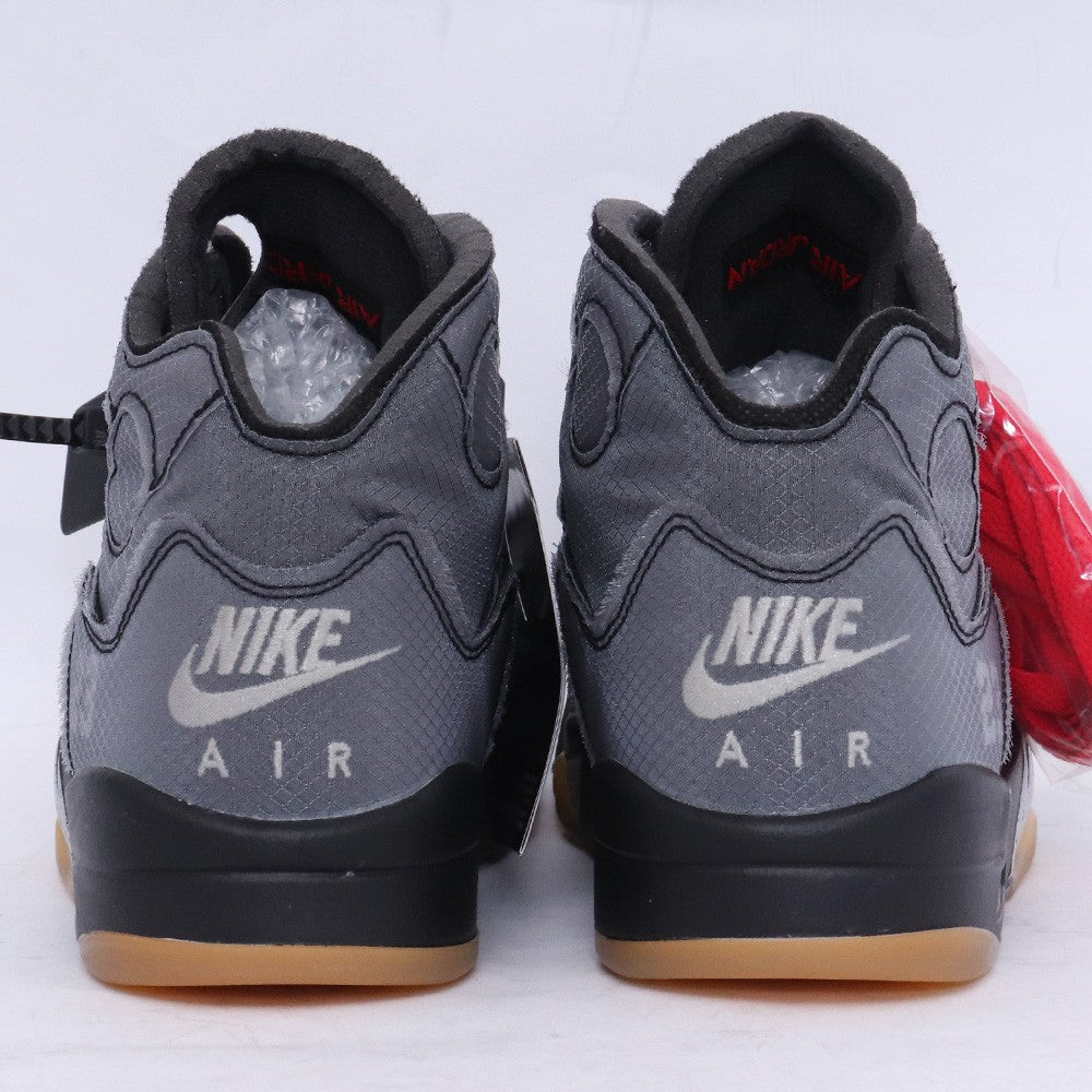OFF-WHITE x AIR JORDAN 5 Retro SP Sneakers Black Size 25.5cm